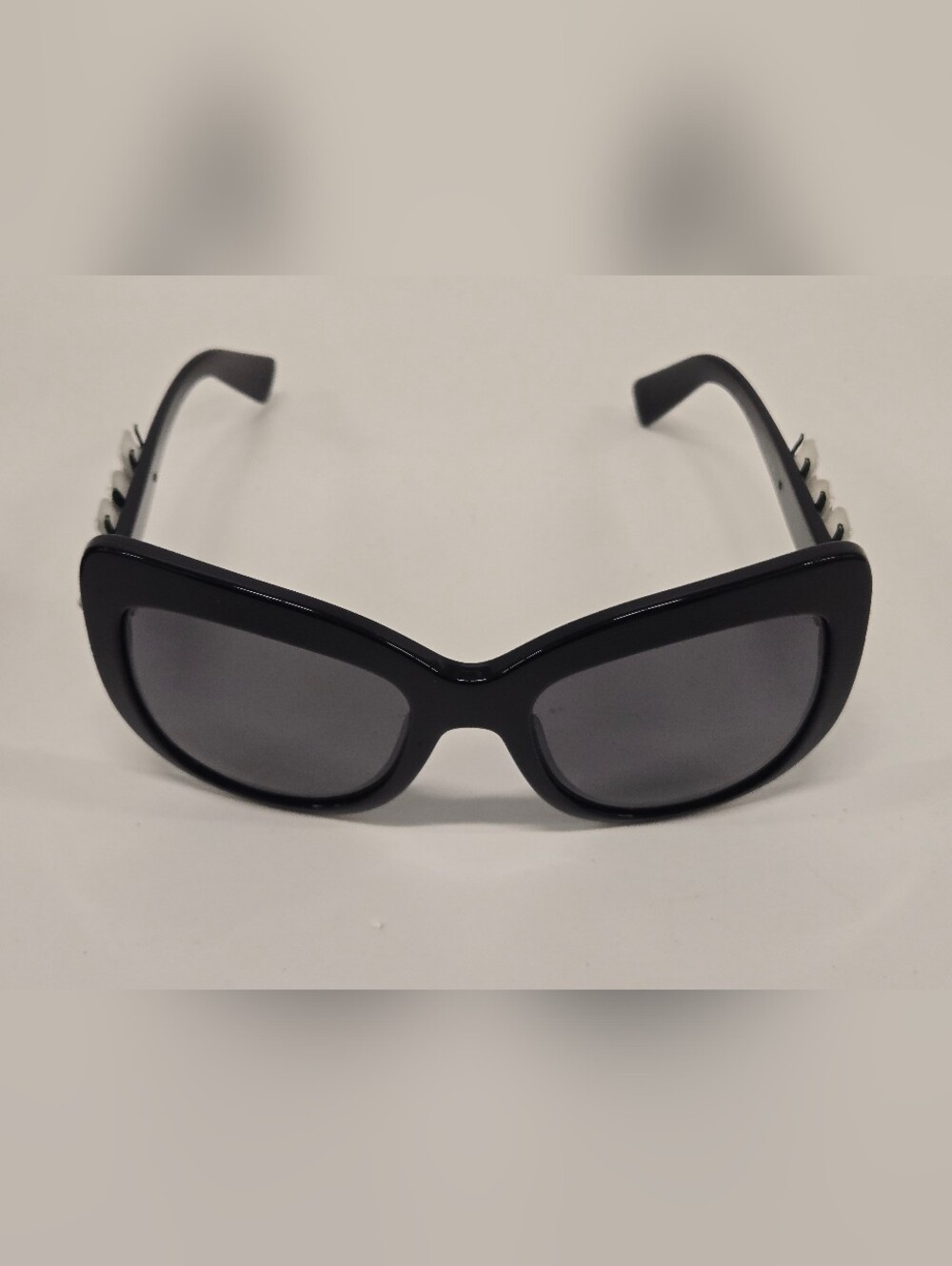 DOLCE & GABBANA Cat Eye Sunglasses‎ Black White Roses
